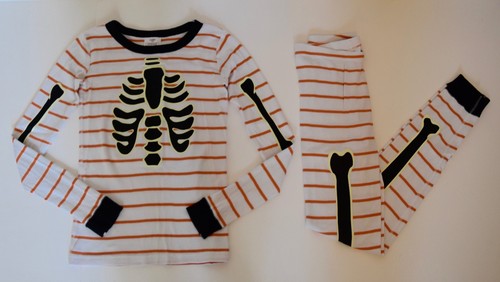 Hanna Andersson Boys Girls Halloween SKELETON Pajamas Size 12 US 150 EURO