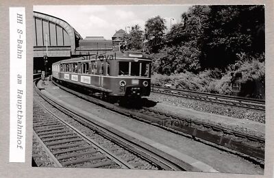 Hamburg 1970s - S-Bahn at Main Station - Tram - Photo 13x8cm