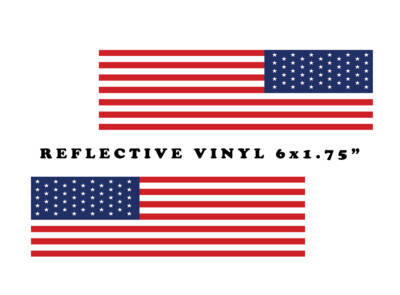 2-Pack Large 10x6 Inch American Flag Bumper Stickers - USA Vinyl Decal For Car, Truck, Window