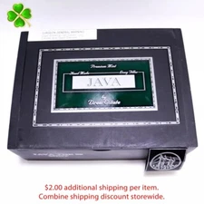 Java The 58 Mint Empty Wood Cigar Box 8.25" x 6" x 3"