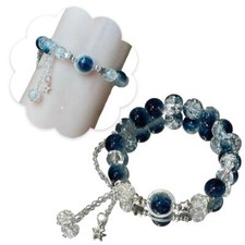 Star Pendant Tassels Bracelet Trend Sweet Crystal Beaded For Girls P4 P1H0 M3L6