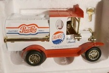 Vintage Pepsi Cola Coin Bank Truck Car Die Cast Golden Collectible 1996 New