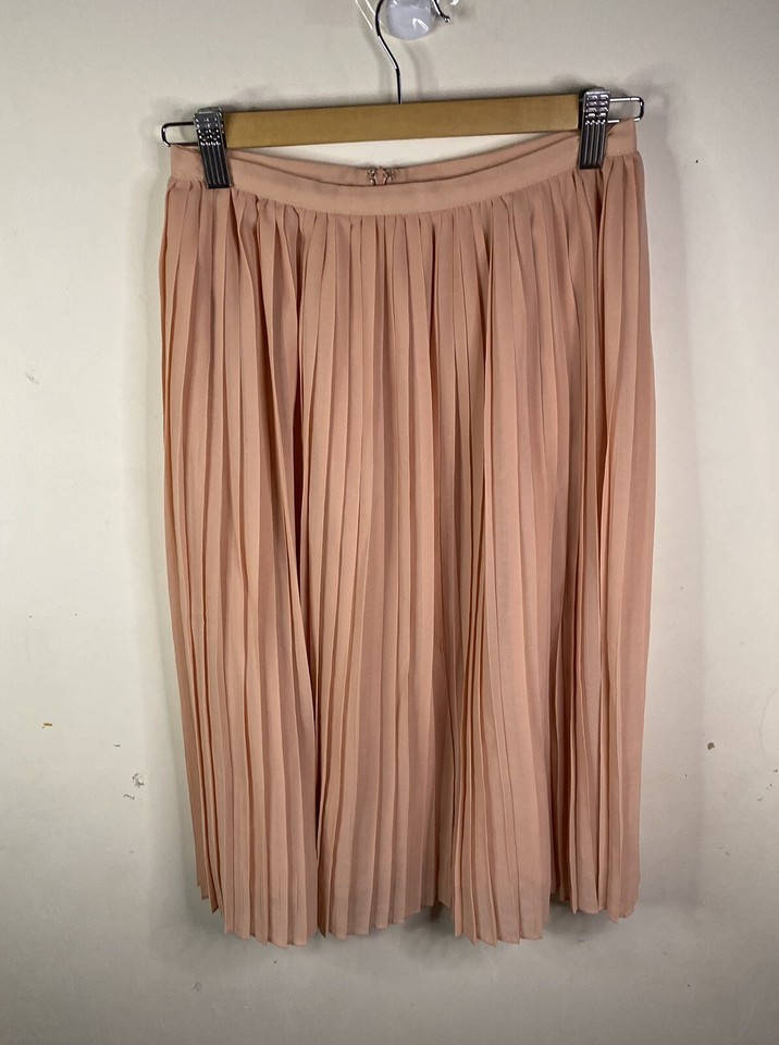 Atmos & Here Pink Pleated Skirt Size 6