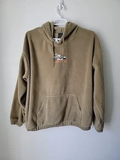 NEW iet Frans BDJ Mens Hoodie XL Beige Whistler B.C. Ski Resort Fleece