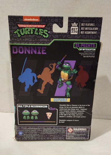 BST AXN Teenage Mutant Ninja Turtles Donnie Donatello Action Figure Arcade READ - Picture 3 of 8