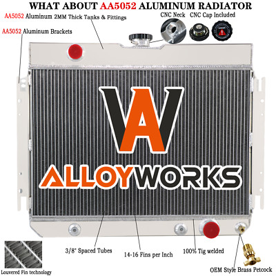 ASI Performance 3-Row Aluminum Radiator For 1964-1967 Chevelle El Camino Impala – AT