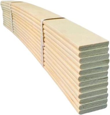 AHG Replacement Curved Wooden Bent Sprung Bed Slats Up to 740/750/755/760mm Long
