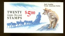 US Booklet MNH #BK150 Jack London Complete, (2 x 2182a panes)   P2, bk1502