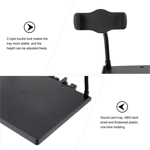 Mobile Phone Stand Tripod Universal Microphone Clamp Music Holder - Afbeelding 11 van 12