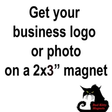 Custom Your Photo Business Logo Card High Quality Metal Fridge Magnet 2x3 7088