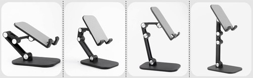 Adjustable Phone Tablet Desktop Stand Desk Holder Mount Cradle F iPhone 13 14 15 - Photo 8 sur 12