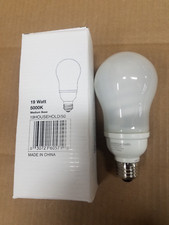 4 Pack 19 Watt 5000K 1,200 Lumen CFL Household Light Bulbs Bright Long Life