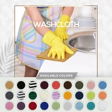 Cotton Washcloths Set 100% Ring Spun Premium Quality 12 Pack Utopia Towels