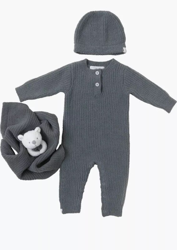 Barefoot Dreams CozyChic® Ribbed Baby Bundle Size 12 - 18 Months Agave Green