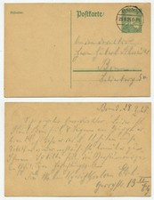 43013 - Entero P 204 - Postal - Bonn 28.9.1925