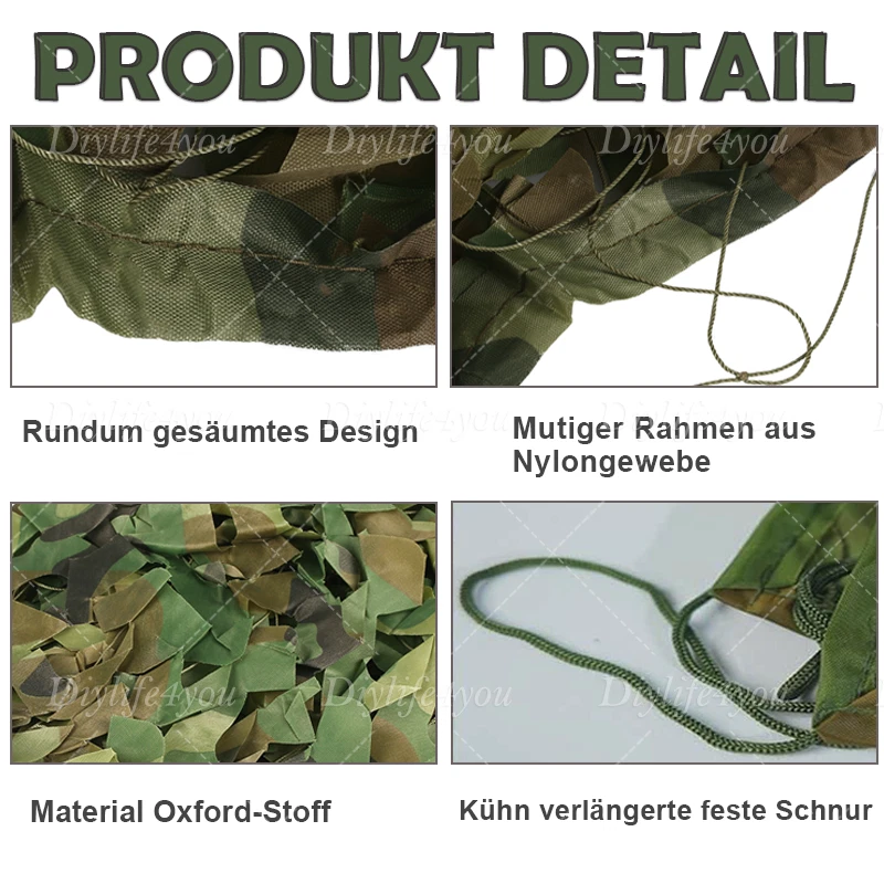 Tarnnetz Bundeswehr Armee Netz Tarnung Jagd Outdoor Dekonetz Camping Army Net - Bild 4 von 4