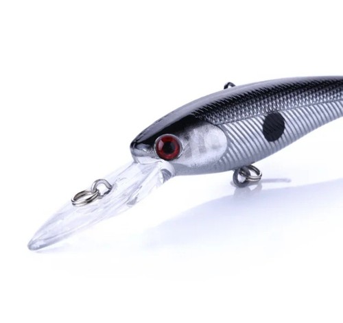Largemouth bass fishing lures wobbler minnow 10-pack lot crankbait tackle bait - Picture 4 of 9