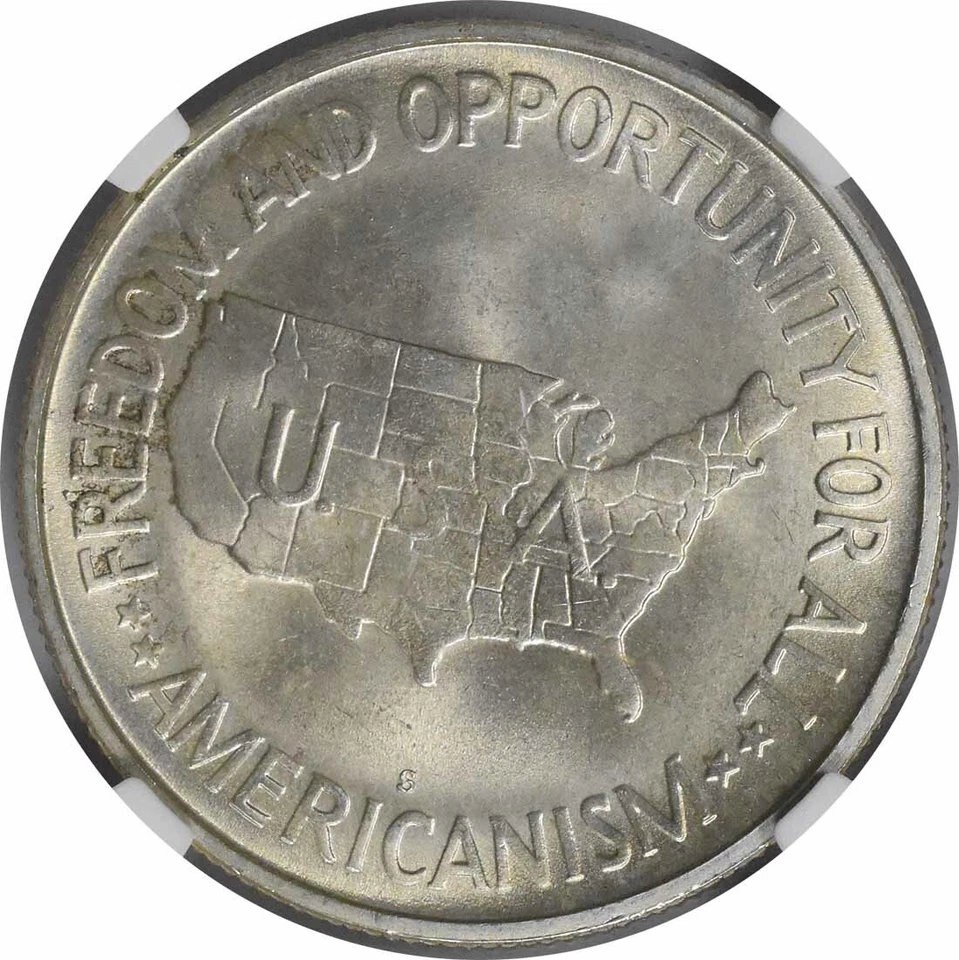 W. Carver Commemorative Silver Half Dollar 1951-S MS67 NGC - Image 4 of 4