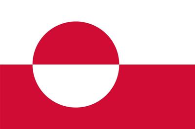 GREENLAND COUNTRY FLAG GLOSSY POSTER PICTURE PHOTO nuuk inuit kalaallisut gl 944