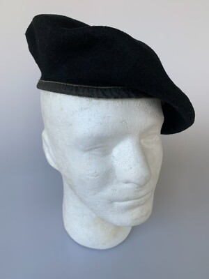 VTG Old Spanish Black Beret Elosegui Parachutist Paratrooper  display picture 3