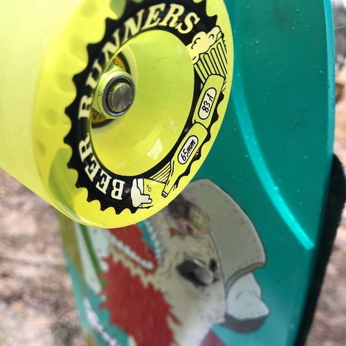 Stella Longboard Beer Runner 65mm 83a Yellow Wheel Set of 4 eBay