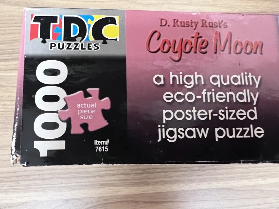 TDC Puzzle D. Rusty Rust's Coyote Moon 1000 pieces 19x26 All Pieces - Image 4 of 4