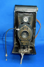 Antique Eastman Kodak No3-A Folding Autographic Brownie Bellows Camera WORKING 