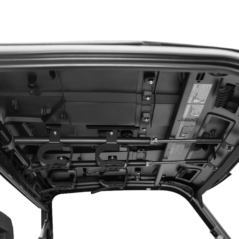 For Polaris Ranger Kawasaki Mule/RTV UTV Overhead Gun Holder Roof Gun/Bow Rack Foto 2 de 4