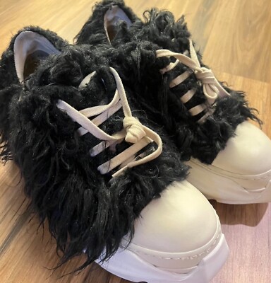 Size 9W- 7.5M- Rick Owens Drkshdw Yeti Fur Hair Abstract Ramones