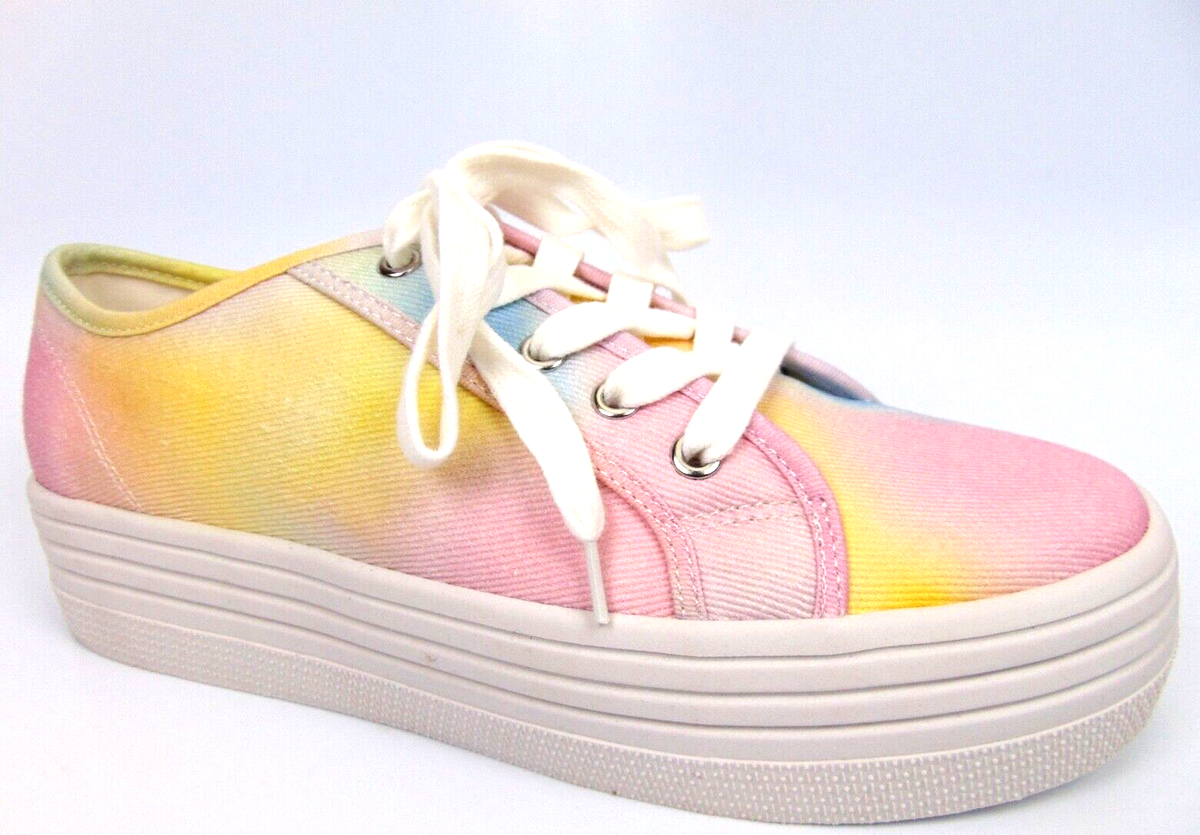 Steve Madden Women's Bobbi30 Platform Fashion Sneaker, Size M, Tie Dye  NEW,