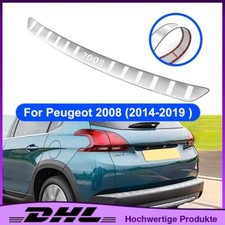 Edelstahl Stoßstangenschutz Ladekantenschutz Abkantung Für Peugeot 2008 14-19 DE