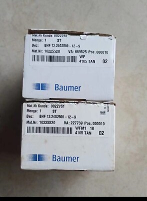 1 PCS BAUMER ELECTRIC BHF 13.24G2500-12-9 ALL NEW  IN BOX
