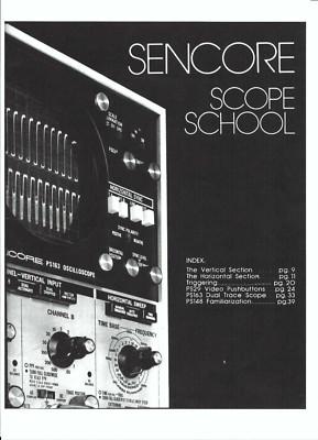 Sencore Bedienungsanleitung user manual für PS 163 englisch  Copy
