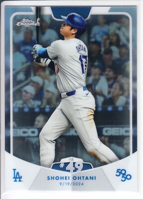 Shohei Ohtani Topps chrome HR #49 9/19/2024 50/50 Card #99
