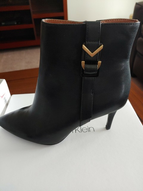 calvin klein grace stiletto bootie