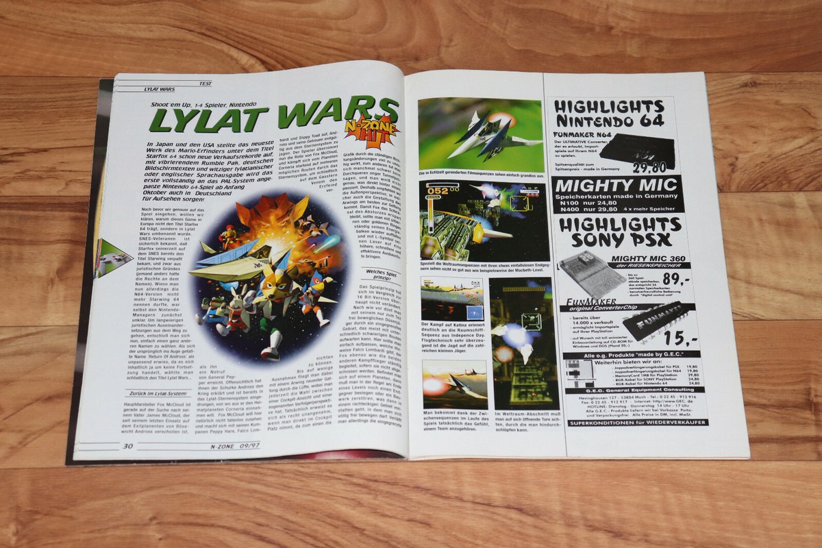 1997 Nintendo 64 Magazine Star Fox 64 Blast Corps Hexen Beyond