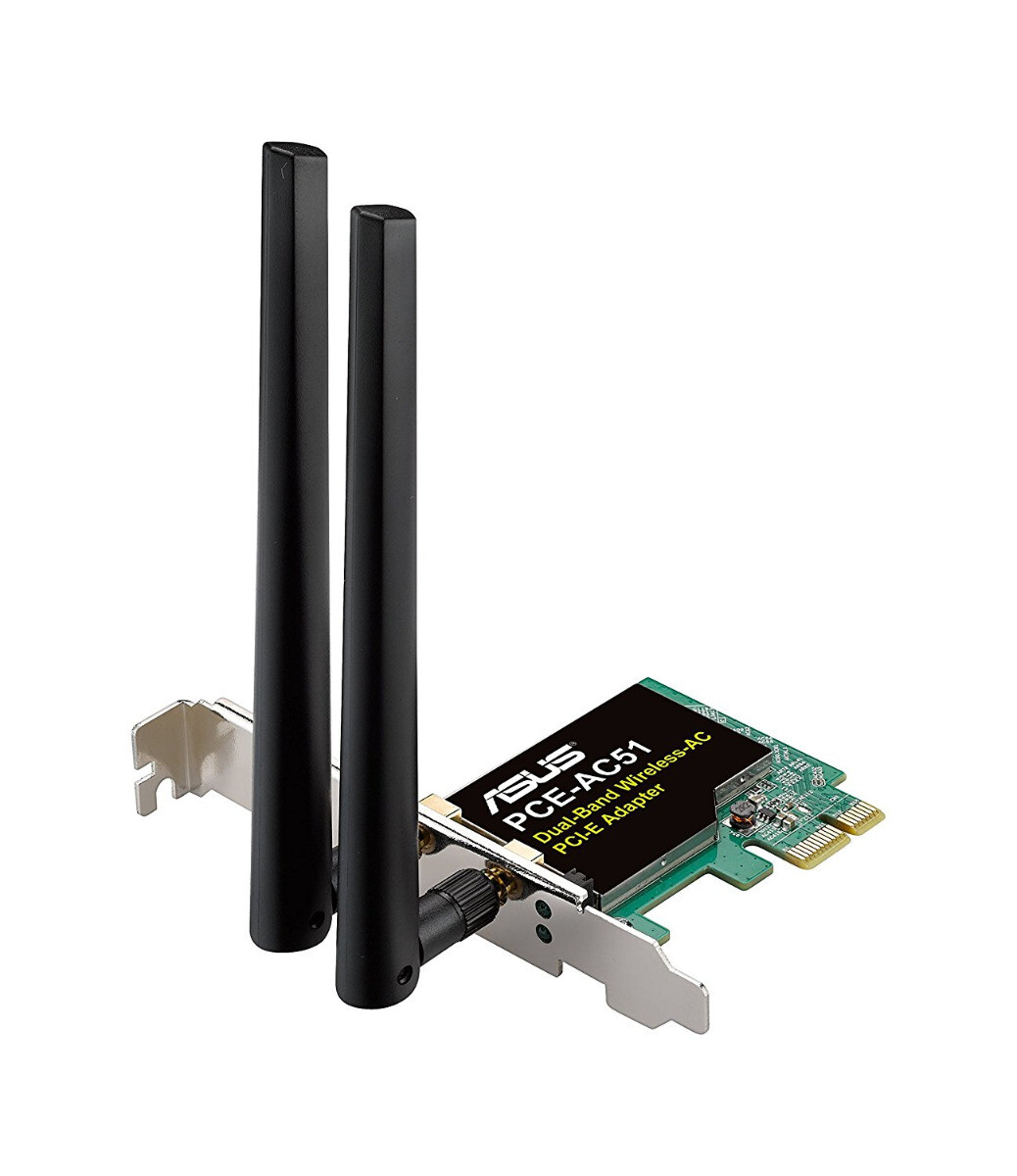 tarjeta WIFI ASUS PCE-AC51 Dual Band PCIe AC750 Plus perfil normal y...