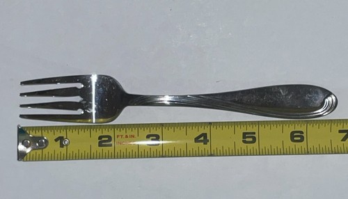 8 Oneida Camber Cresta Salad Forks 6-5/8" Windswept Scroll Flatware Silverware - Picture 10 of 10