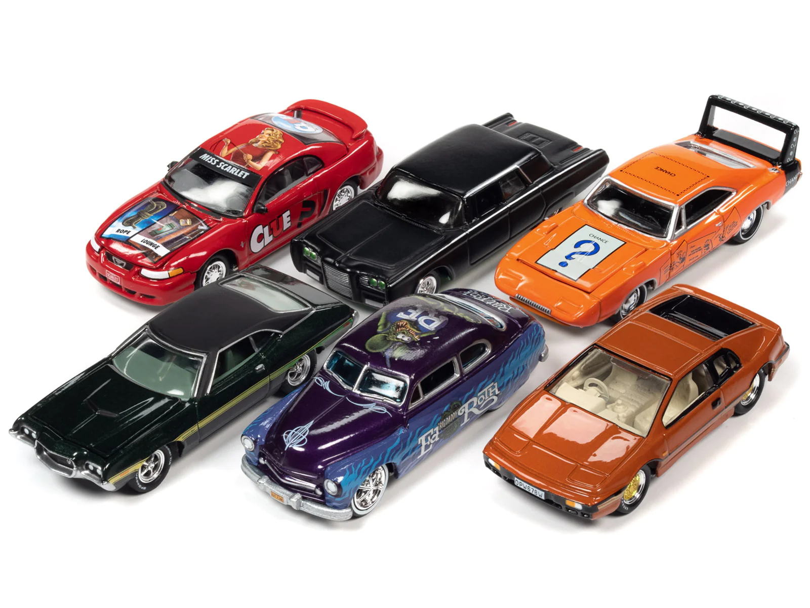 Pop Culture 2022 Set of 6 Cars Release 1 1/64 Diecast Model Cars
