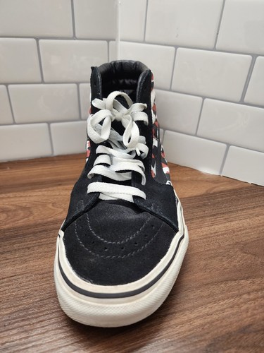 Scarpe Vans alte Sk8 stampa leopardata scamosciata tomaia taglia 7 uomo / 8,5 donna - Foto 5 di 13