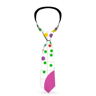 Necktie Standard - Dots/Grid3 White/Gray/Multi Color (US IMPORT) ACC NEU