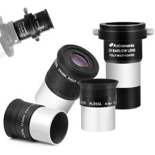 Telescope Accessory Kit with 1.25 Inch Telescope Eyepiece Set 4mm 12.5mm 20mm...