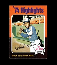 1975 Topps Mini Set-Break #  1 Hank Aaron VG-VGEX *GMCARDS*