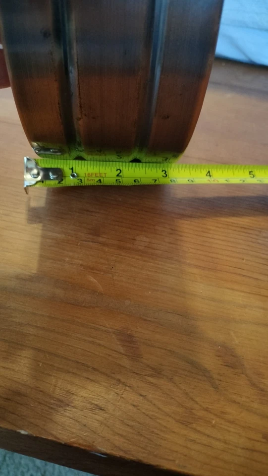 Reloj de pared de cuarzo LaCrosse BBB85296 7 pulgadas acabado metal cobre Foto 4 de 4