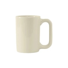 Tuxton China Inc DuraTux 10 oz. Amr White/Eggshell Ceramic Vista Mug - 2 Doz