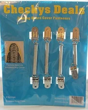 CHECKYS DEALS METAL SPRING IRONING BOARD COVER FASTENERS HEAVY DUTY FOUR CLIPS
