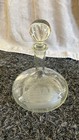 Toscany Clipper (1) Decanter Vintage Clear Etched Ship Glass — photo 2