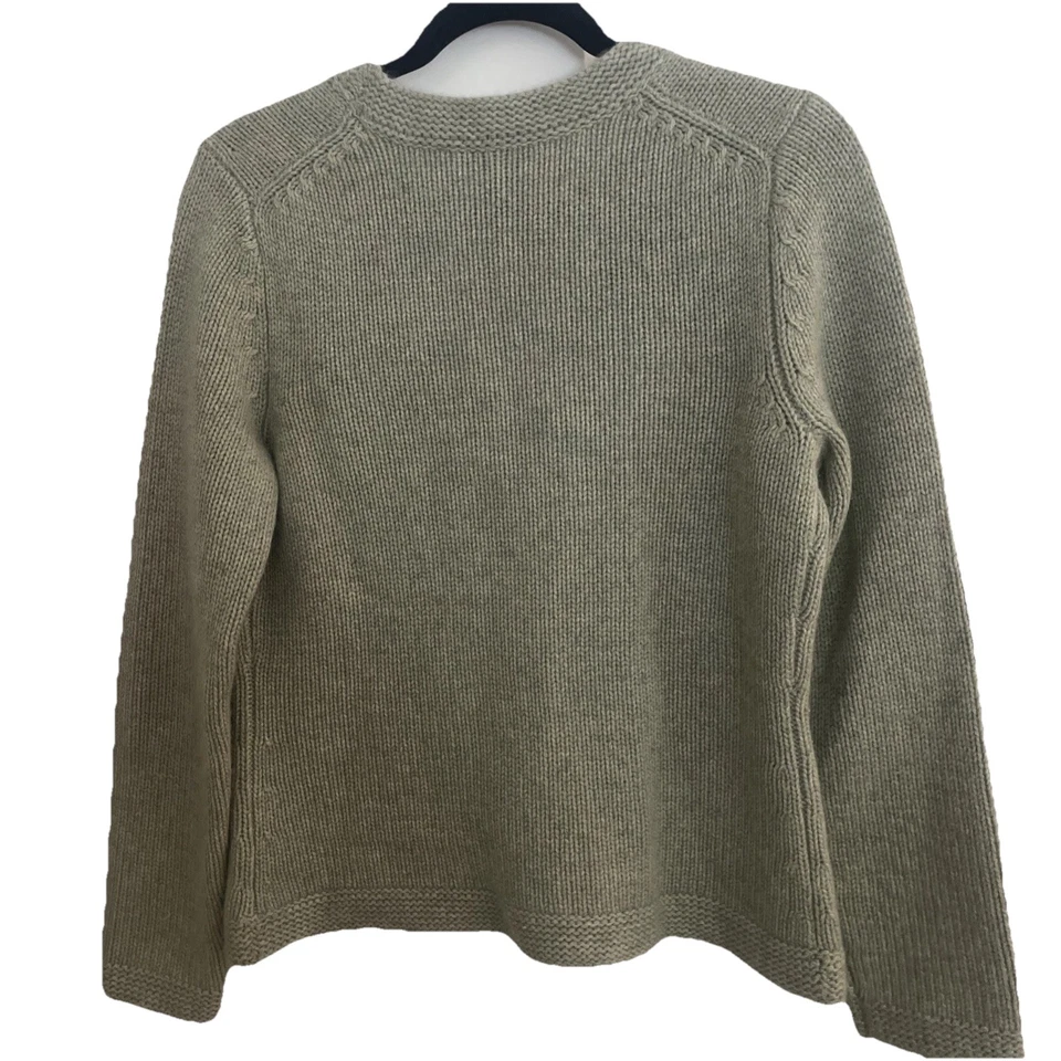 Cárdigan Chaqueta Suéter Elena Solano Para Mujer Cachemira Verde Menta Botón Usado en Excelente Condición m1 Foto 2 de 4