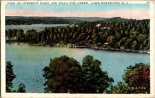 Lake Hopatcong New Jersey NJ : PANORAMIC SCENE d/24 BA5371