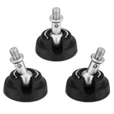 3 PCS 50mm Universal Tripod Rubber Feet with 3/8 inch Screw Anti-Slip Pads